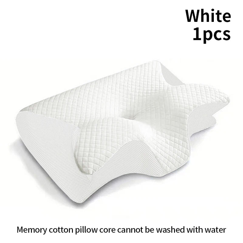 New 2 in 1 Ergonomic Memory Foam pillow Help Sleep,Protect The Neck Cervical Orthopedic Travel Neck Pillow For Sleeping For Home